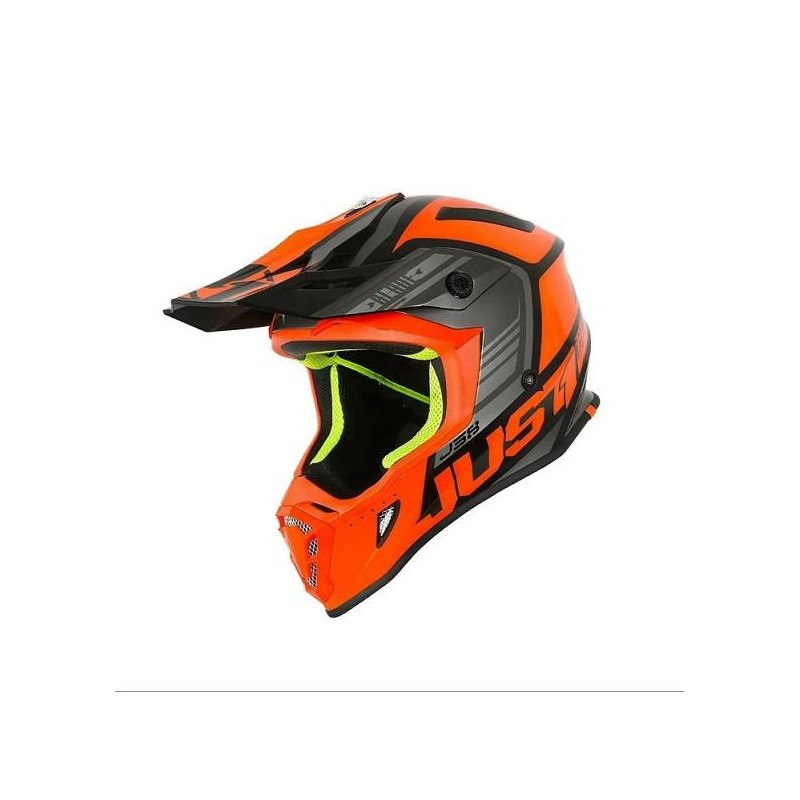 CASCO JUST 1 J38 BLADE NARANJA-  NEGRO "XL"