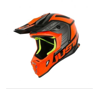 CASCO JUST 1 J38 BLADE NARANJA-  NEGRO "XL"
