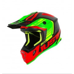 CASCO JUST 1 J38 BLADE ROJO-  LIMA-  NEGRO "S