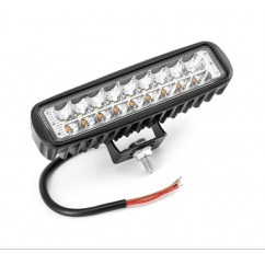 FARO LED AUXILIAR 127W RECTANGULAR BLANCO- AMBAR 9 CHIP LED