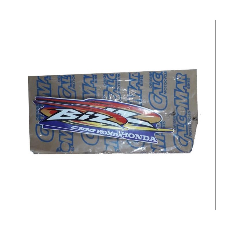 CALCOMANIA HONDA BIZ C-100 00 ROJO -  AMARILLO -  VIOLETA