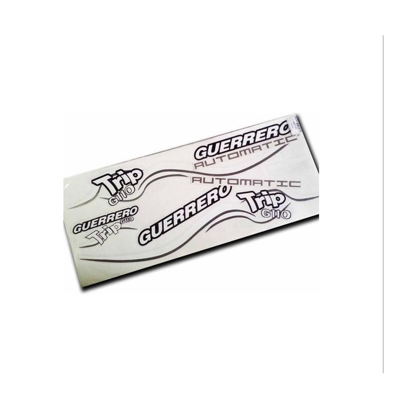 CALCOMANIA GUERRERO TRIP AUTOMATIC GRIS