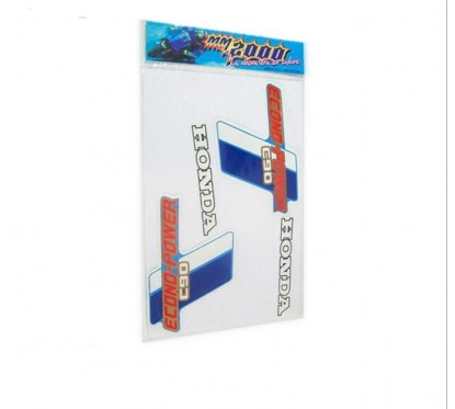 CALCOMANIA HONDA C-90 AZUL -  BLANCO