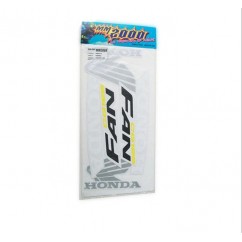 CALCOMANIA HONDA FAN 125 AMARILLA- NEGRA