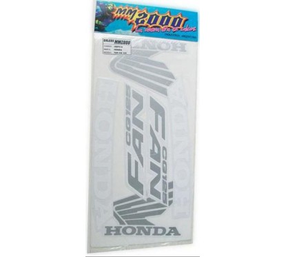 CALCOMANIA HONDA FAN 125 NEGRA/TRANSPARENTE