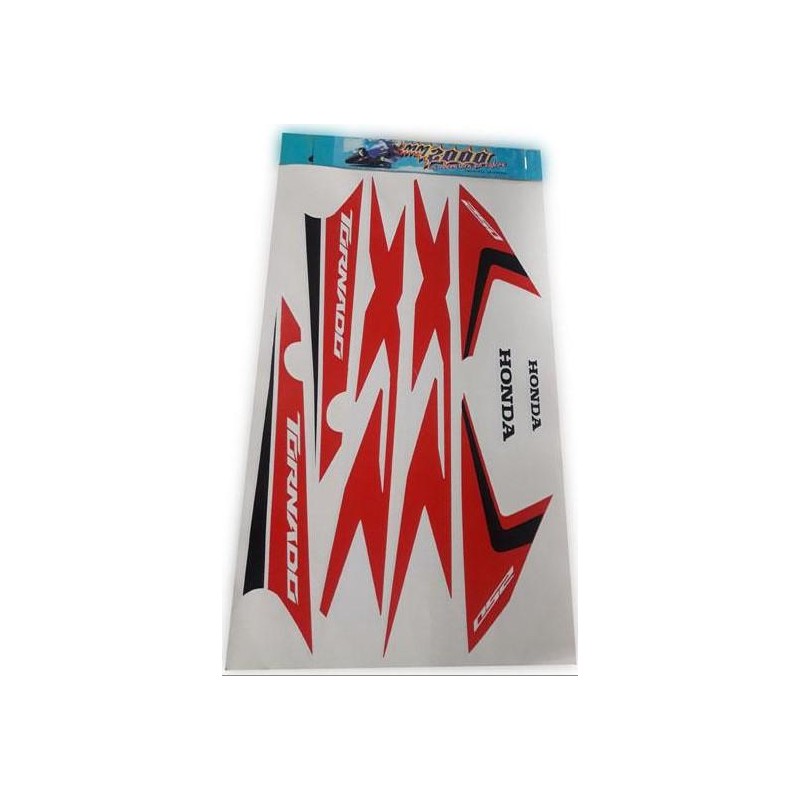CALCOMANIA HONDA XR 250 TORNADO 18 BLANCA- ROJA (MM 2000)