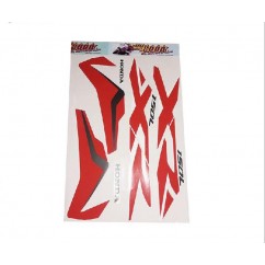 CALCOMANIA HONDA XR 150L 18 BLANCA-  ROJA (MM 2000)
