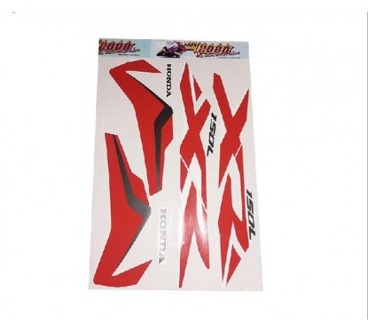 CALCOMANIA HONDA XR 150L 18 BLANCA-  ROJA (MM 2000)