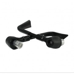 CUBRE MANOS ALUMINIO HALF UNIVERSAL 22- 28mm TIPO PISTA NEGRO