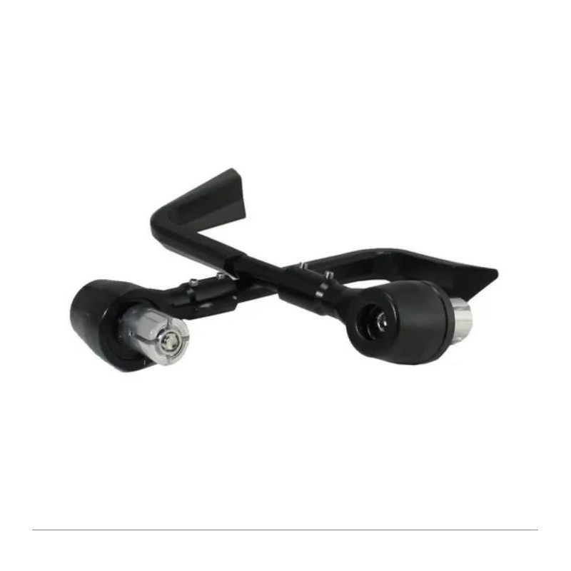 CUBRE MANOS ALUMINIO HALF UNIVERSAL 22/28mm TIPO PISTA NEGRO