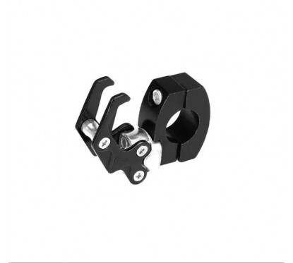 GANCHO PORTA CASCO/BOLSO CON ANCLAJE PARA MANUBRIO UNIV. NEGRO