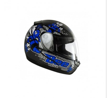 CASCO DRIVE HG BEE NEGRO -  AZUL FLY "XL"