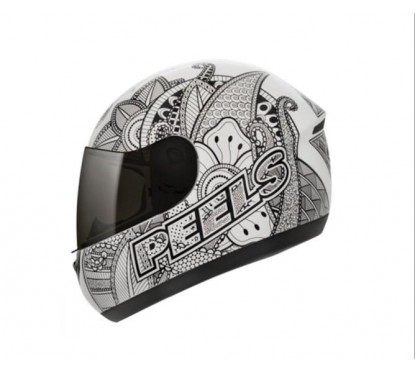 CASCO SPIKE INDIE BLANCO- NEGRO PEELS "S"