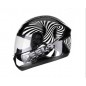 CASCO SPIKE 3D NEGRO- BLANCO PEELS "XL"