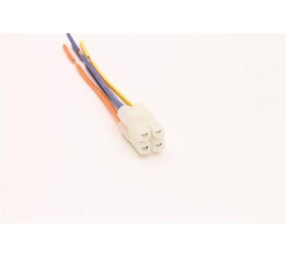 FICHA MACHO 4 VIAS P/MOTO REDONDA TERMINAL 2.2MM (CA)