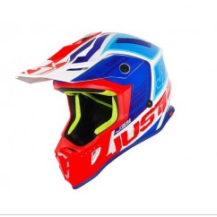 CASCO JUST 1 J38 BLADE AZUL- ROJO- BLANCO "M"