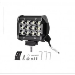 FARO LED AUXILIAR 36W RECTANGULAR 12 CHIP LED BLANCO (LUXLED)