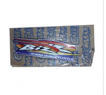 CALCOMANIA HONDA BIZ C-100 00 ROJO -  AMARILLO -  VIOLETA