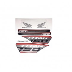 CALCOMANIA HONDA CG 150 TITAN 19 BLANCA- PLATA (MM 2000)