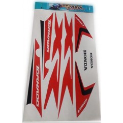 CALCOMANIA HONDA XR 250 TORNADO 18 BLANCA- ROJA (MM 2000)