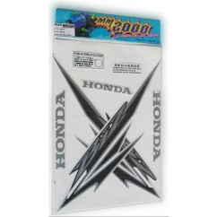 CALCOMANIA HONDA BIZ C-105 10 GRIS- PLATA