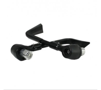 CUBRE MANOS ALUMINIO HALF UNIVERSAL 22/28mm TIPO PISTA NEGRO