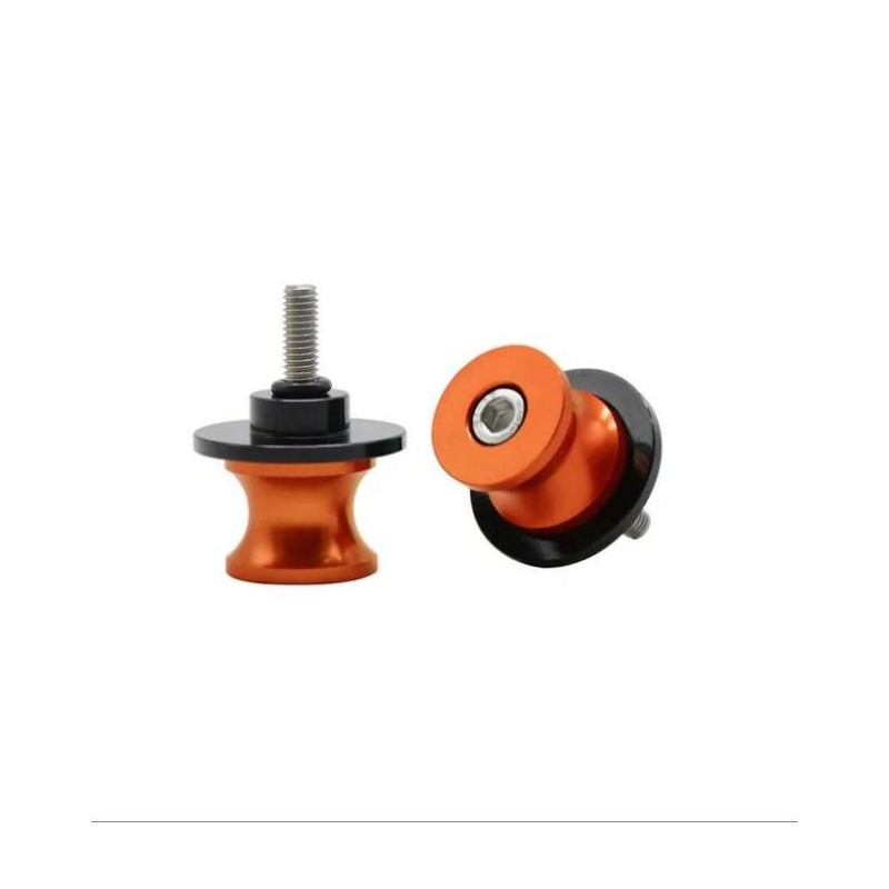 SPOOLS TRASEROS P/CABALLETE ROSCA 10mm NARANJA