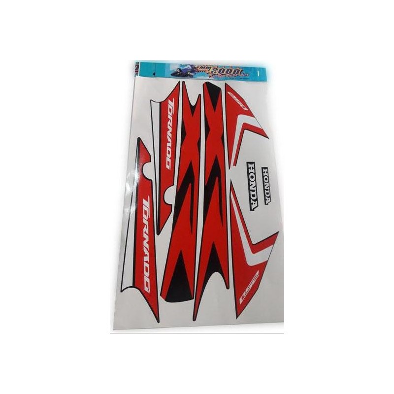 CALCOMANIA HONDA XR 250 TORNADO 18 NEGRA-  BLANCA (MM 2000)