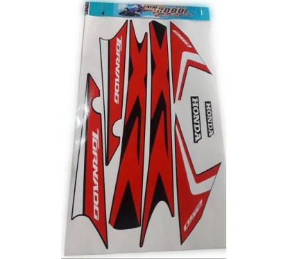 CALCOMANIA HONDA XR 250 TORNADO 18 NEGRA-  BLANCA (MM 2000)