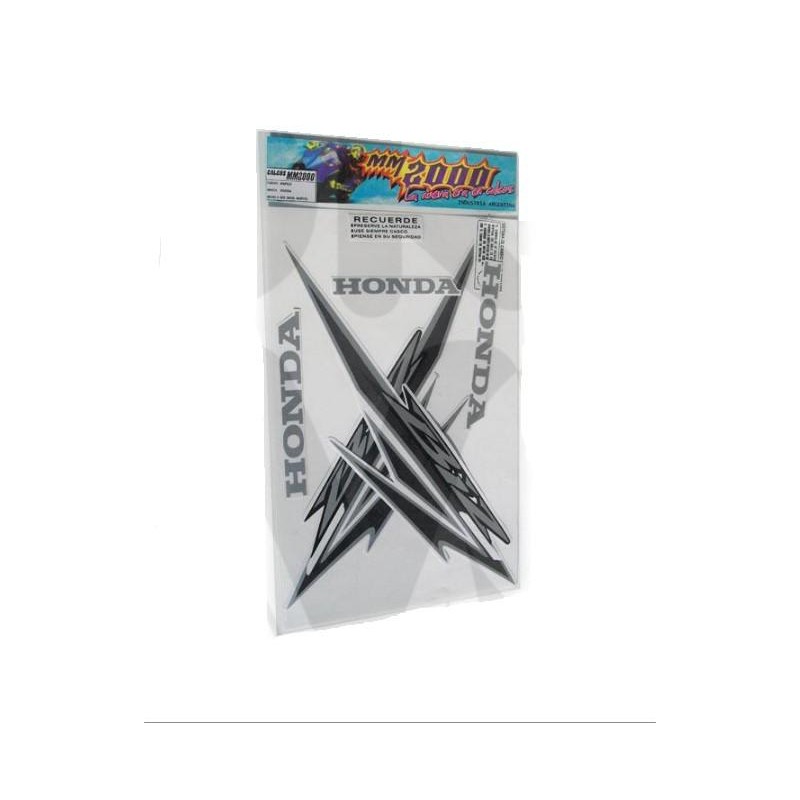 CALCOMANIA HONDA 100 - 105 BIZ C-105 10 NEGRO- PLATA