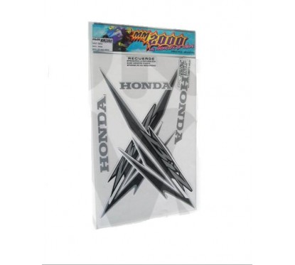 CALCOMANIA HONDA 100 - 105 BIZ C-105 10 NEGRO- PLATA