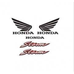 CALCOMANIA HONDA STORM 125 NEGRO- ROJO