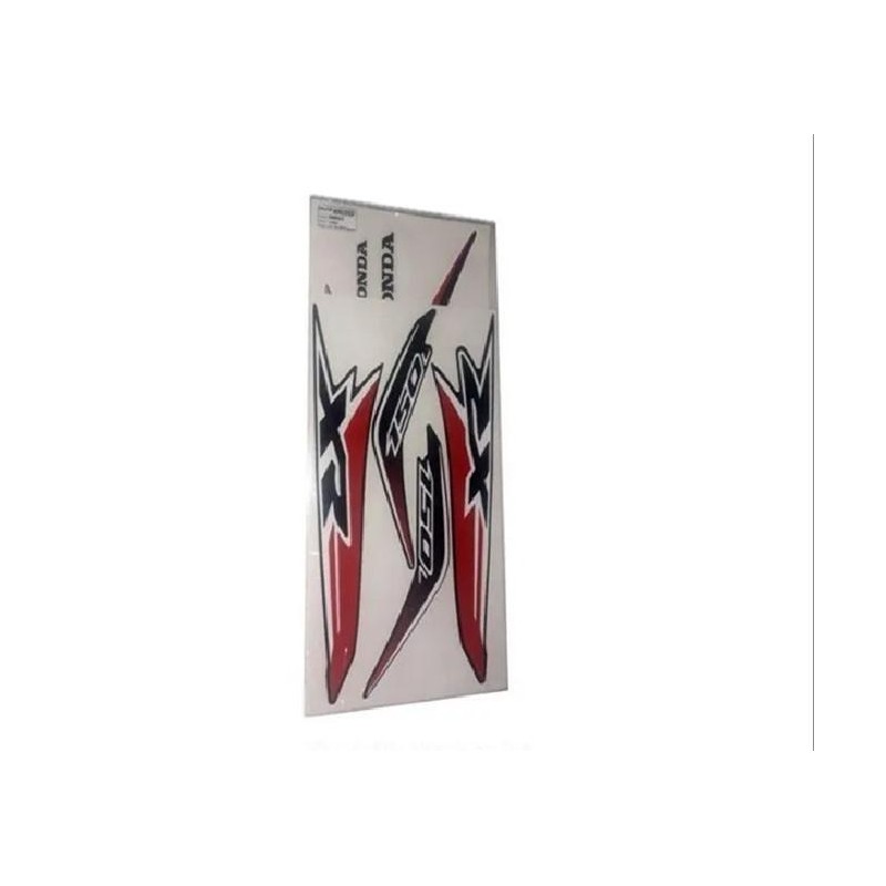 CALCOMANIA HONDA XR 150 L NEGRO- ROJO P-  MOTO NEGRA (MM 2000)