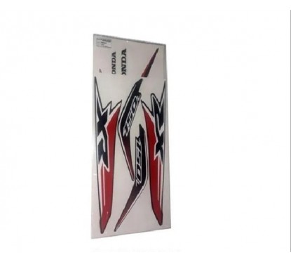 CALCOMANIA HONDA XR 150 L NEGRO- ROJO P-  MOTO NEGRA (MM 2000)