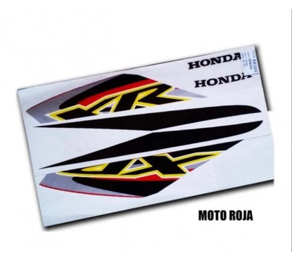 CALCOMANIA HONDA XR 125L PLATA-  AZUL (MM 2000)