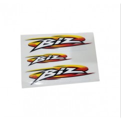 CALCOMANIA HONDA BIZ ROJO/AMARILLO