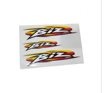 CALCOMANIA HONDA BIZ ROJO- AMARILLO