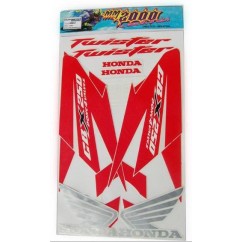 CALCOMANIA HONDA CBX 250 TWISTER 12 ROJA (MM2000)