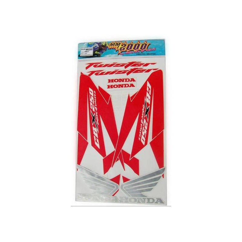 CALCOMANIA HONDA CBX 250 TWISTER 12 ROJA (MM2000)