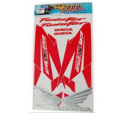 CALCOMANIA HONDA CBX 250 TWISTER 12 ROJA (MM2000)