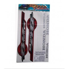 CALCOMANIA HONDA BIZ 125 ES ROJA- NEGRO