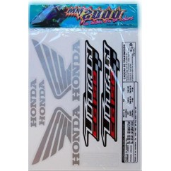 CALCOMANIA HONDA CG 150 TITAN 14 ROJA- NEGRA