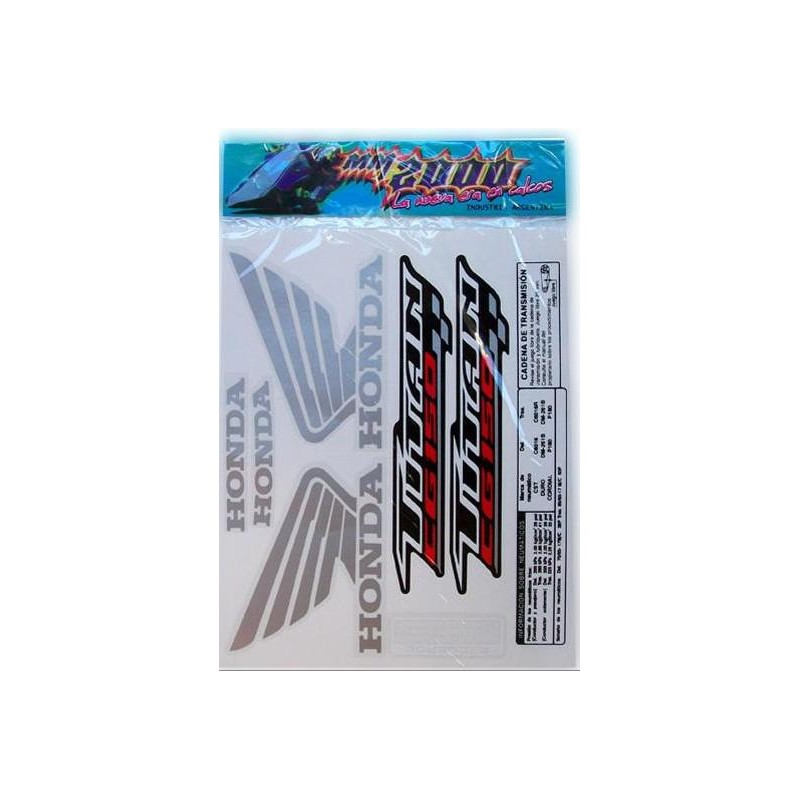 CALCOMANIA HONDA CG 150 TITAN 14 ROJA- NEGRA