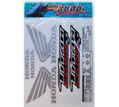 CALCOMANIA HONDA CG 150 TITAN '14 ROJA/NEGRA