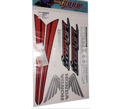 CALCOMANIA HONDA CG 150 TITAN 17 ROJA -  NEGRA