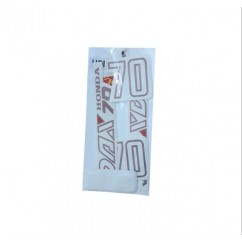 CALCOMANIA HONDA DAX 70 '96 TRANSPARENTE/ ROJO