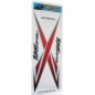 CALCOMANIA HONDA WAVE 10 ROJA- PLATA