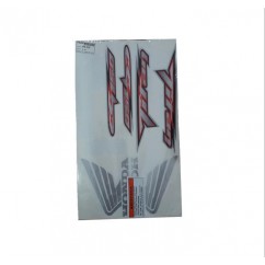 CALCOMANIA HONDA CG 150 TITAN 12 ROJA- PLATA