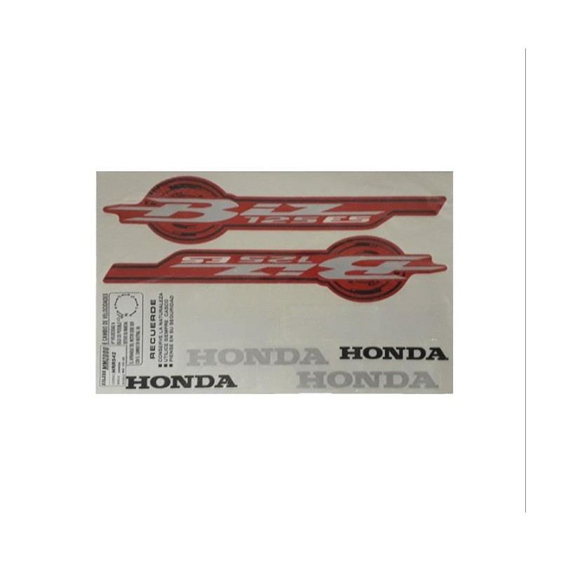 CALCOMANIA HONDA BIZ 125 ES ROJO