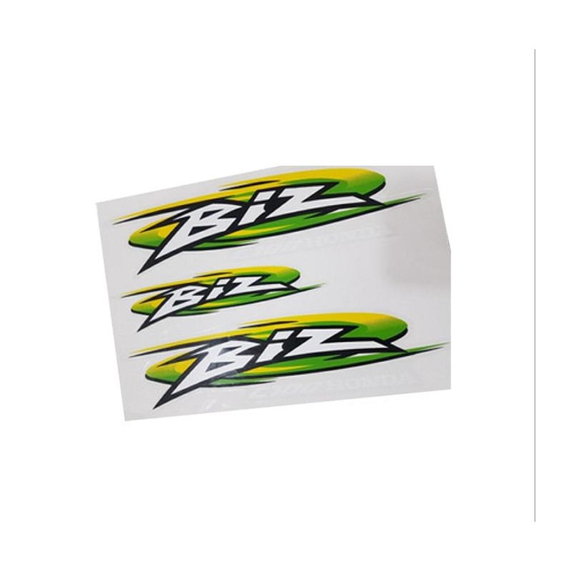 CALCOMANIA HONDA BIZ C-105 VERDE- AMARILLO